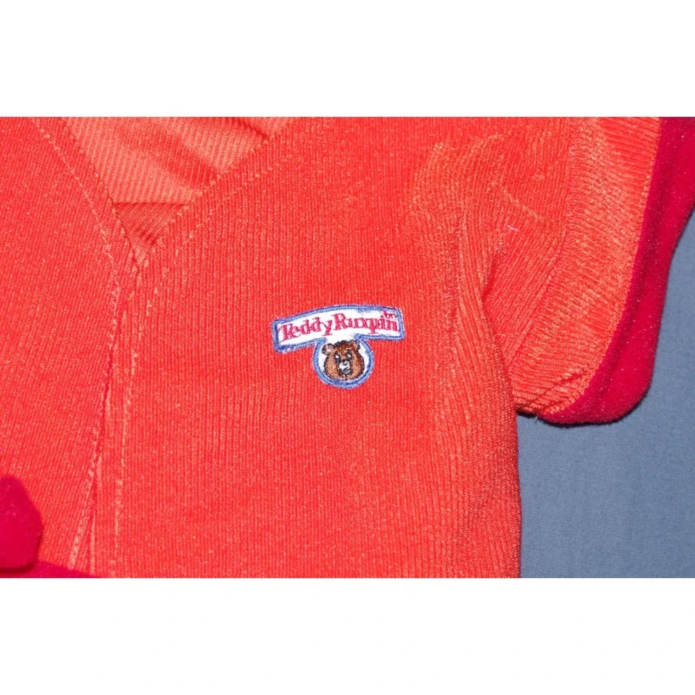 Vintage 1986 TEDDY RUXPIN Clothing Sleeping Outfit Orange Robe‎ Coat